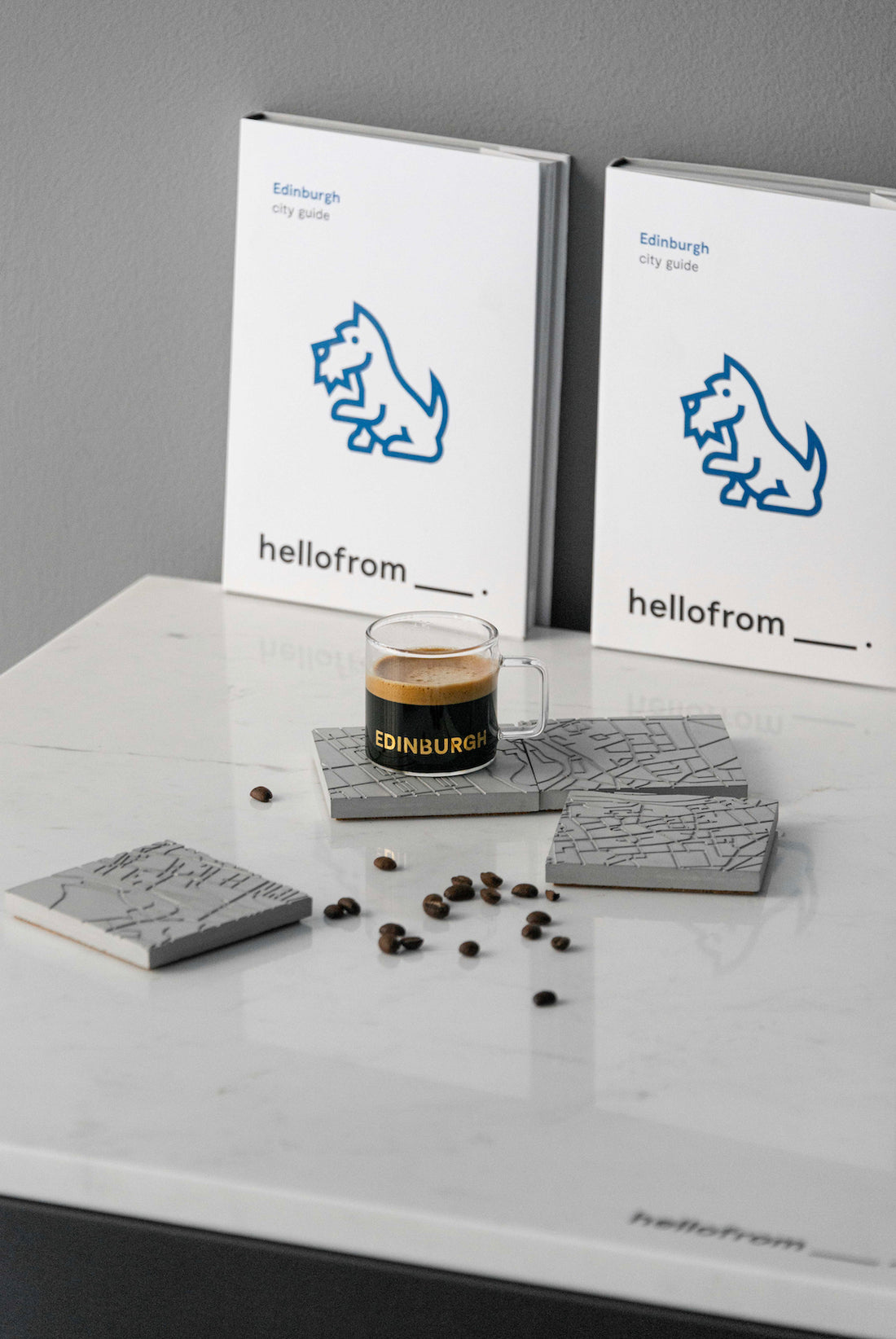hellofrom Edinburgh espresso cups (set of two)