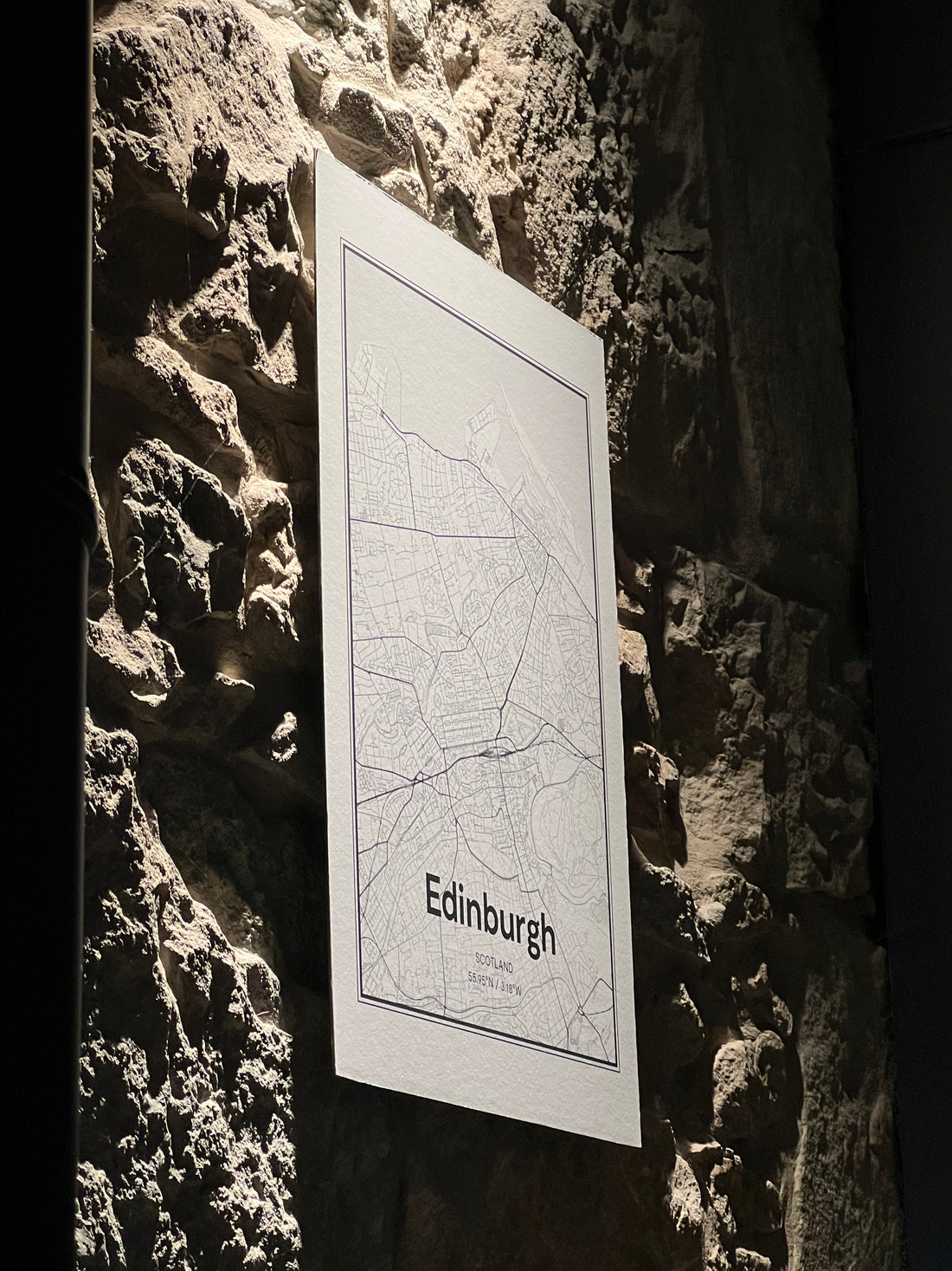 Edinburgh Map | Aluminum Print