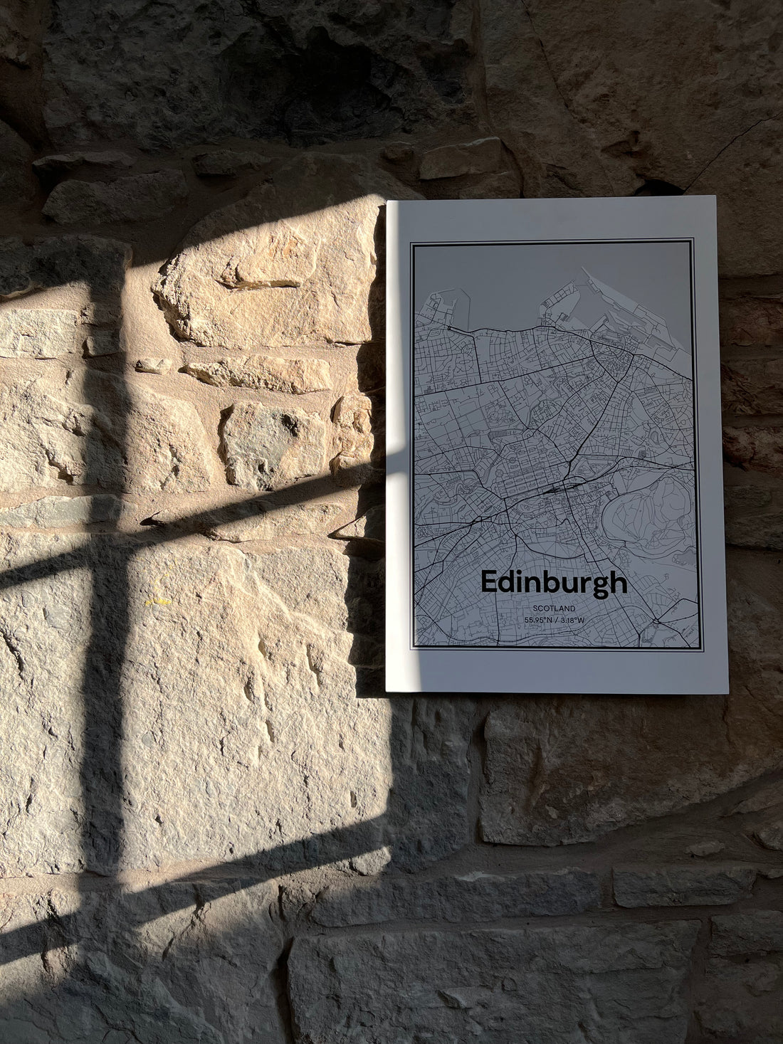 Edinburgh Map | Aluminum Print