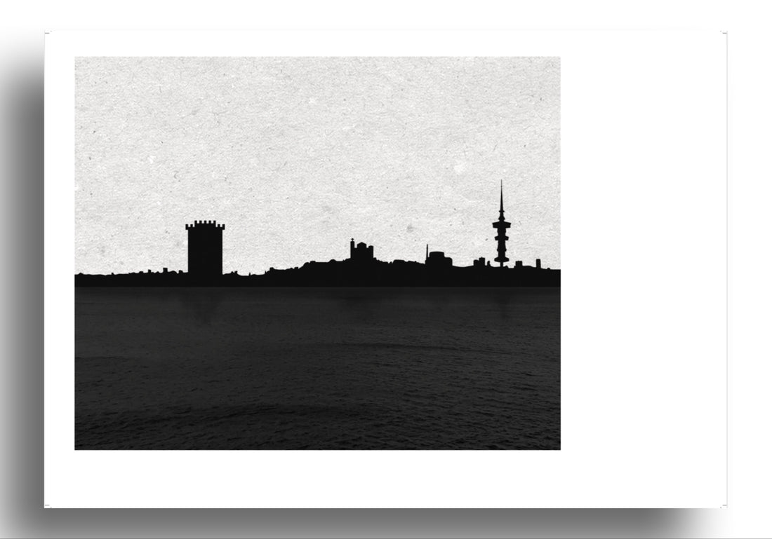 Thessaloniki sea skyline| art print