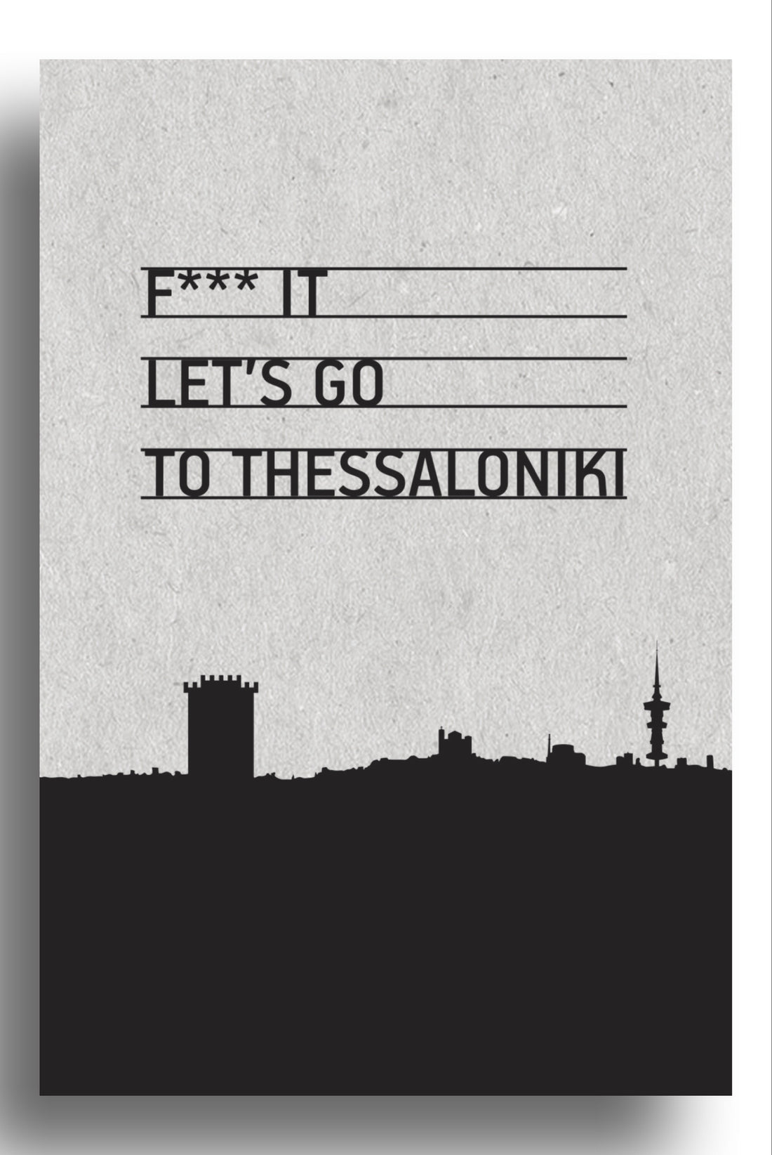 F**k let's go to Thessaloniki | art print