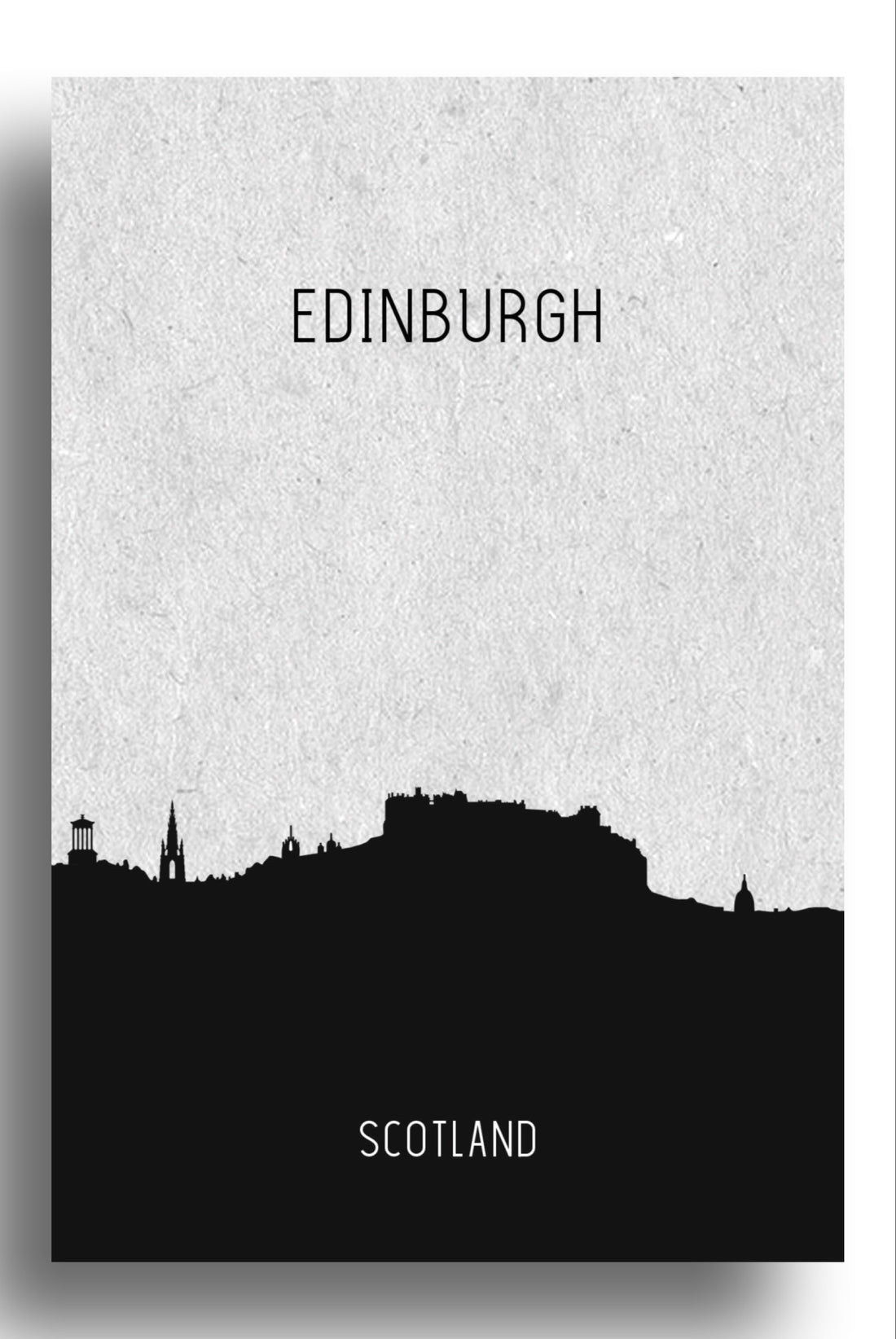Edinburgh skyline| art print