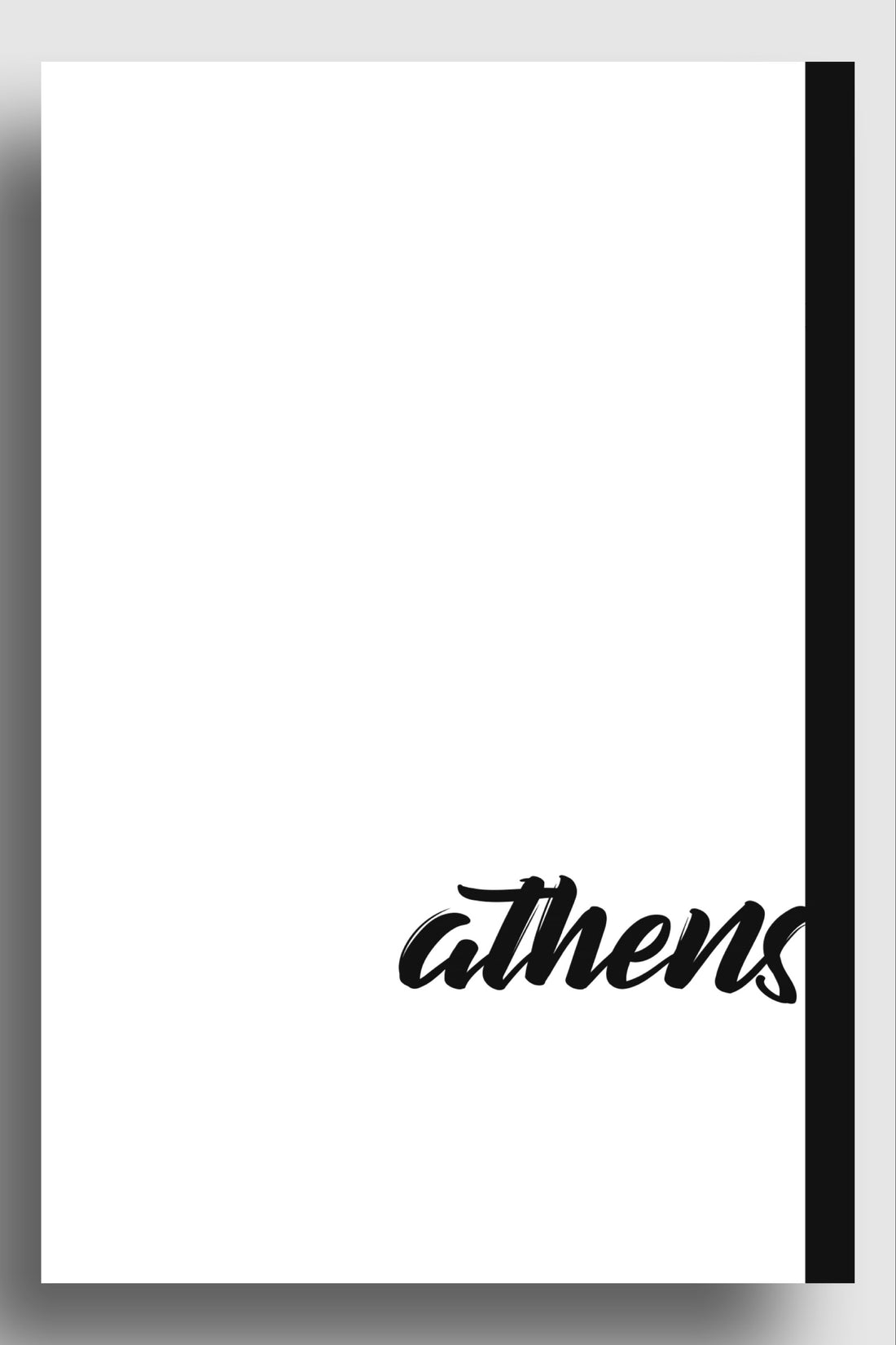 Athens hand writing | art print