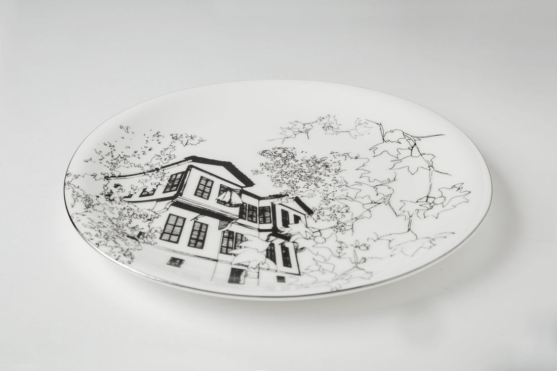 Thessaloniki house fine bone china plate