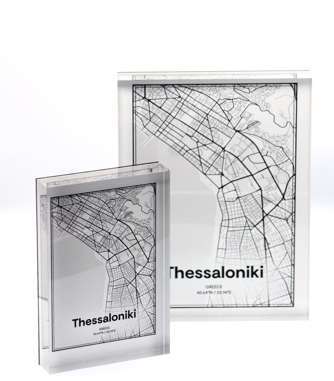 Thessaloniki map design object