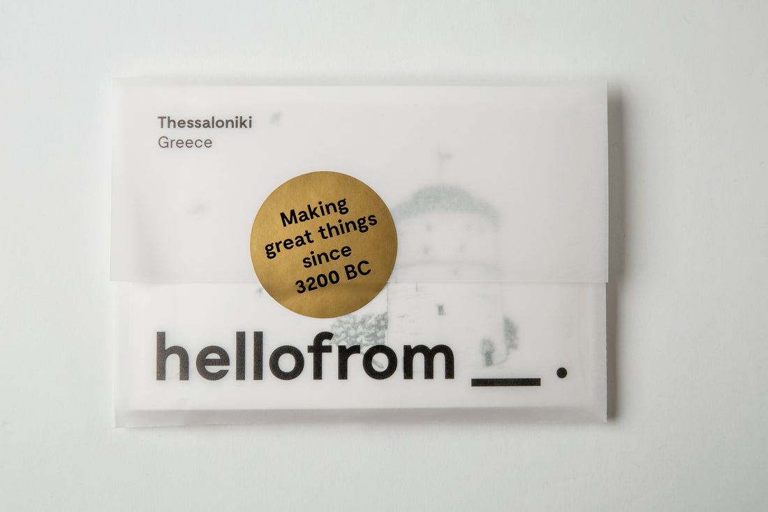 hellofrom Thessaloniki  carte postale set